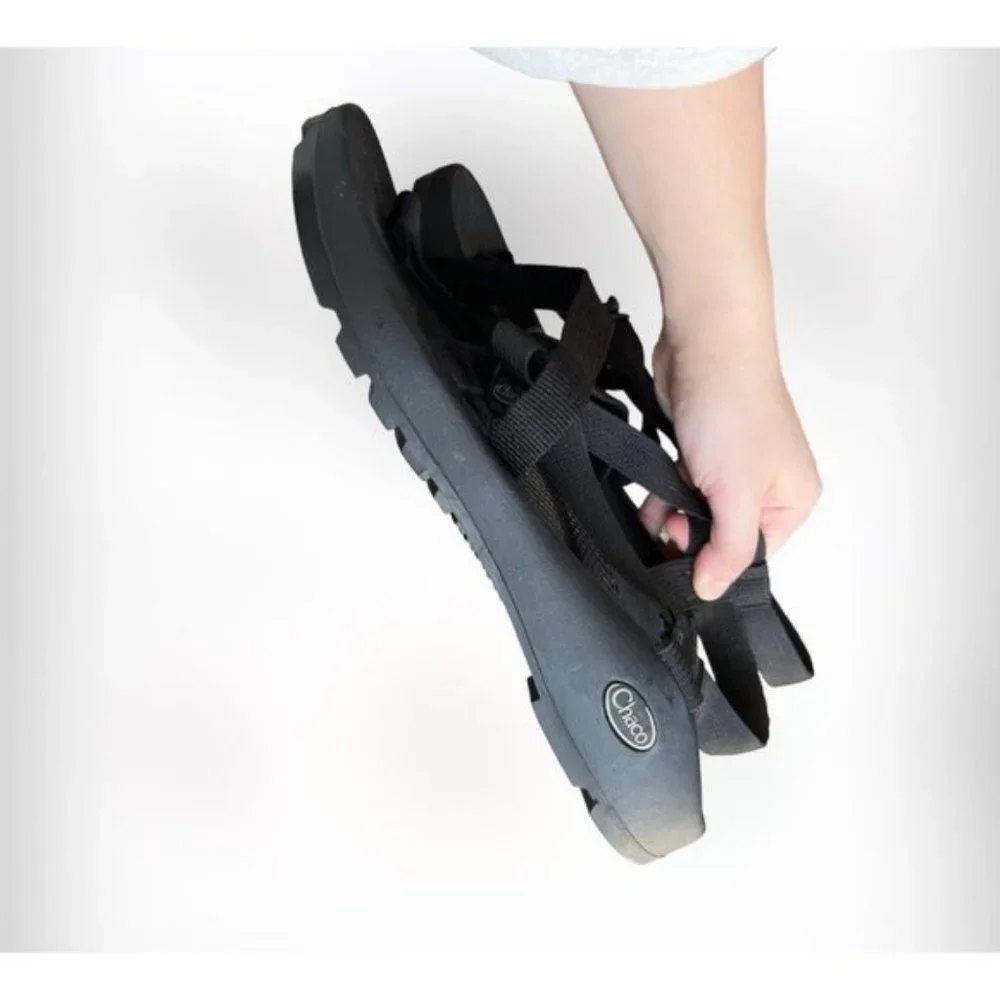 Chaco Mens Z/2 Classic Black Sandal Footbed Size 12 Vibram